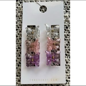 F21 BUTTERFLY CLIPS